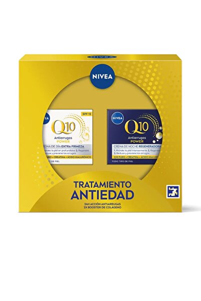 NIVEA Set antirid pentru ingrijirea tenului Q10 TRATAMIENTO ANTIEDAD 100 ml