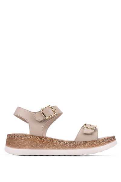 Tamer Tanca Women's Beige Comfort Sandals