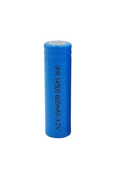 Efcell EF-14326 14500 3.2V 600mAh Şarj Edilebilir LiFePO4 Pil - Düz Kafa