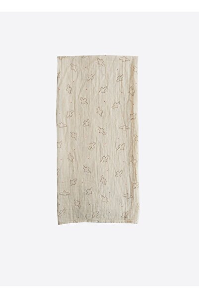 kitikate Organic Birdy Muslin Blanket Natural