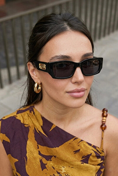 MACERATİ نظارات شمسية نسائية من Sezzy Vintage باللون الأسود خفيفة الوزن للغاي...
