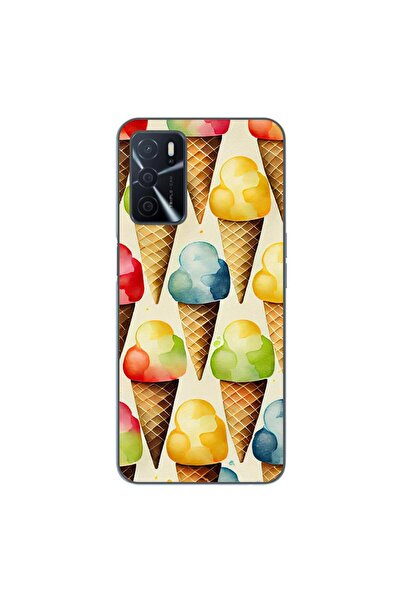 OEM Калъф за Oppo A16 от силиконов гел TPU с десен на сладолед