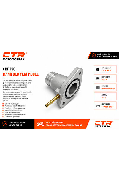 CTR CBF 150 Manifold Yeni Model Karbüratör Emme Manifoldu