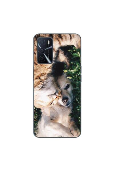 OEM Husa compatibila cu Oppo A16 Silicon Gel Tpu Model Caine si Pisica