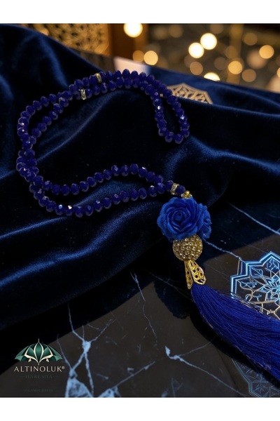 Altınoluk Haremia Crystal Stone Rose Detailed 99' Rosary 8 mm |   Stylish Gif...