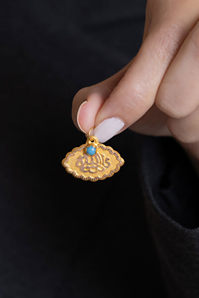 Bayar Gold 14 Ayar Altın Maşallah Kolye Ucu 1,8 cm
