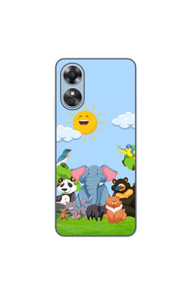 OEM Husa compatibila cu Oppo A17 Silicon Gel Tpu Model Prietenii Junglei