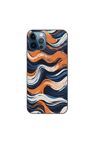 OEM Husa compatibila cu Apple iPhone 12 Pro Max Silicon Gel Tpu Model Abstrac...
