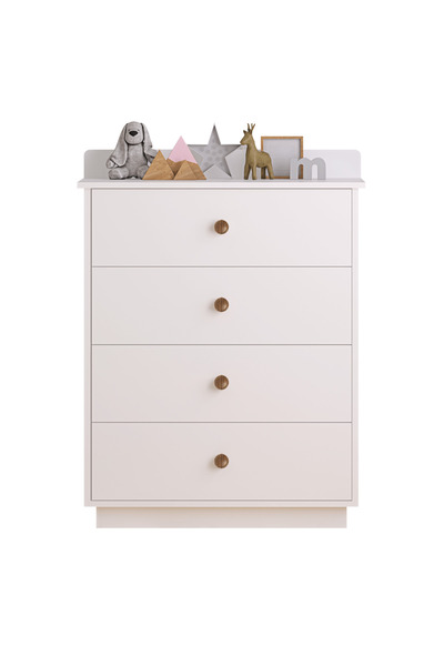 Rabi Mobilya Comodă Rabi Irem Country cu 5 sertare, fronturi MDF, 95x40x76 cm...