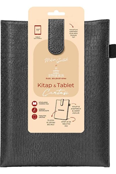 Ephesus Yayınları Yeni Nesil Kitap ve Tablet Çantası - Özel Deri Dokulu - Ant...