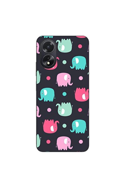 OEM Husa compatibila cu Oppo A18 4G Silicon Gel Tpu Model Pattern Elefant