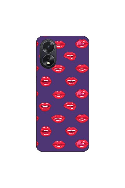 OEM Husa compatibila cu Oppo A38 4G Silicon Gel Tpu Model Buze Pattern
