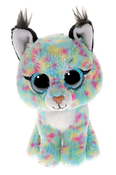 Feyza Oyuncak Ty Beanie Babies Blue Lynx Plush Toy |   Colorful Spotted Figur...