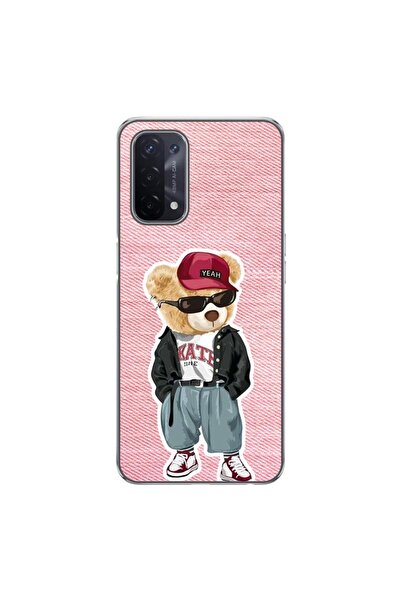 OEM Калъф, съвместим с Oppo A54 5G, A74 5G, силиконов гел TPU, с десен  "Розо...