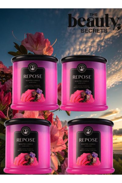The Beauty Secrets 4 قطع شمعة معطرة ريبوز 500 جرام