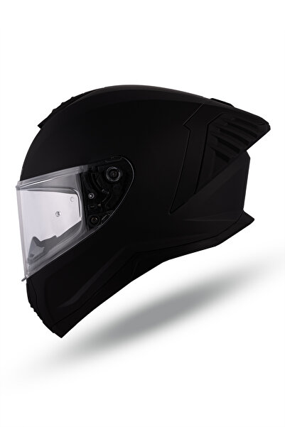 Delgano Moonart Mat Siyah Kask