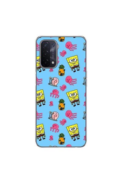 OEM Case compatible with Oppo A54 5G, A74 5G Silicone Gel Tpu Model Spongebob...