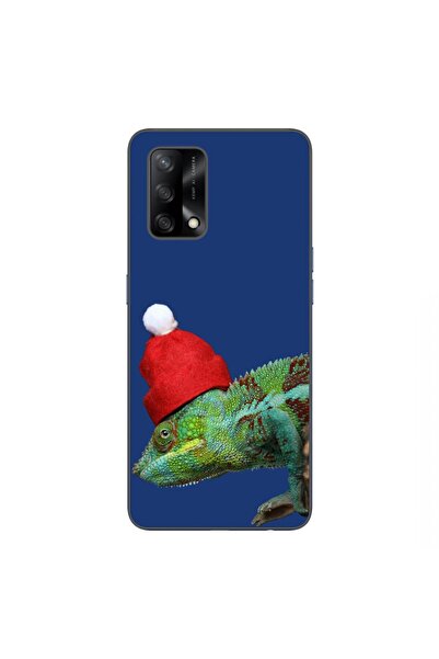 OEM Калъф, съвместим с Oppo A74 4G, силиконов гел TPU, с десен Коледен хамелеон