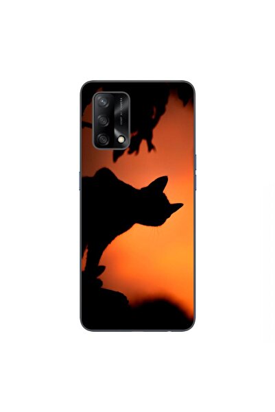 OEM Husa compatibila cu Oppo A74 4G Silicon Gel Tpu Model Halloween Pisica Ne...