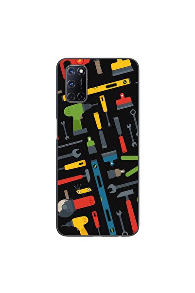 OEM Case compatible with Oppo A72 Silicone Gel Tpu Model Tools Pattern
