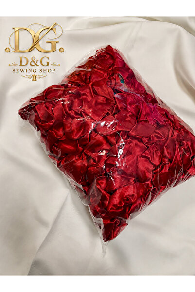 D&GSEWİNGSHOP KIRMIZI SATEN SİMİT TOKA 50'Lİ TOPTAN Kına Düğün Hediyelik