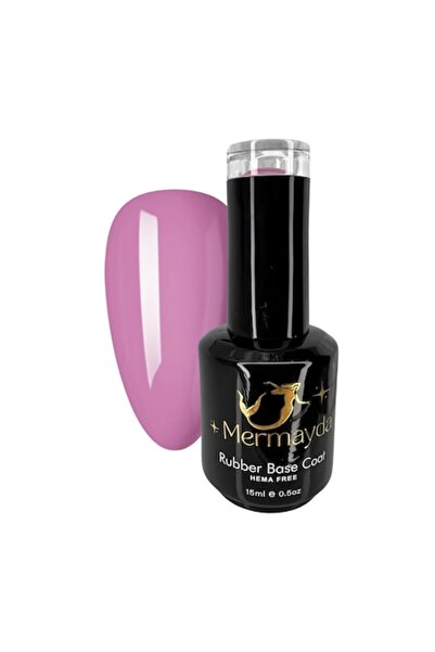 Mermayda Rubberized base for semi-permanent nail polish, HEMA-free, Rose Gard...