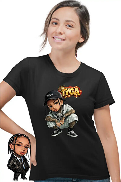 OEM Γυναικείο T-Shirt Tyga Χιπ Χοπ Πάρτι Ατμόσφαιρα