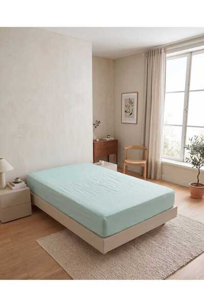 Terzi Ömer Mint Green Color Double Bed Sheet