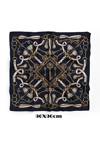 618 CONCEPT 90X90 Imperial Key Scarf/Foular