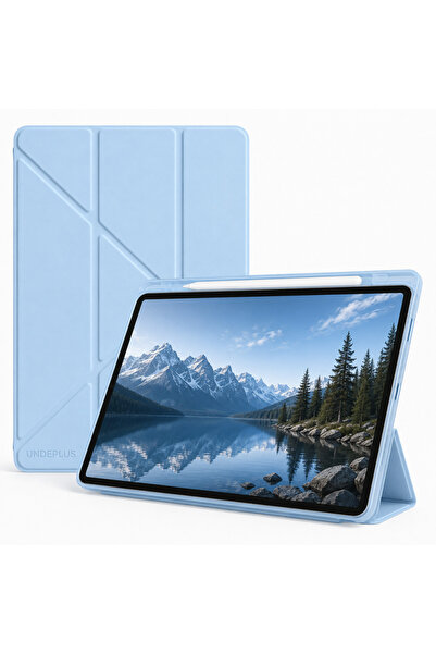UnDePlus Lenovo Tab One 8.7 TB-305FU / Tab K9 TB-305ZU Kılıf Kalem Bölmeli Tr...