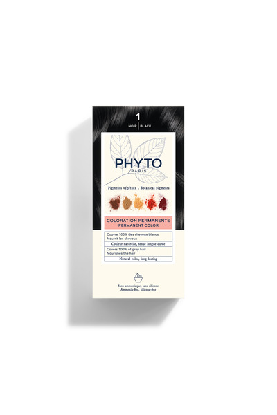 Phyto Κιτ Βαφής Μαλλιών Χρώμα 1 Μαύρο