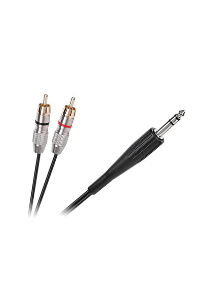 LP Cablu Jack 6.3mm - RCA (Cinch) X2 3m Negru (Lec-Kpo3867-3)