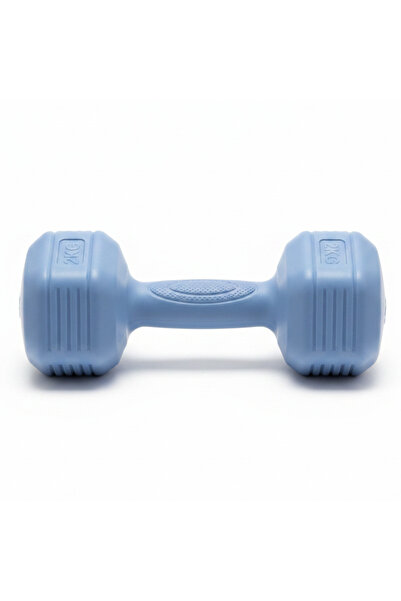 AKDC Blue Plastic Coated 2 KG Dumbbell — Lightweight Home Fitness Weight