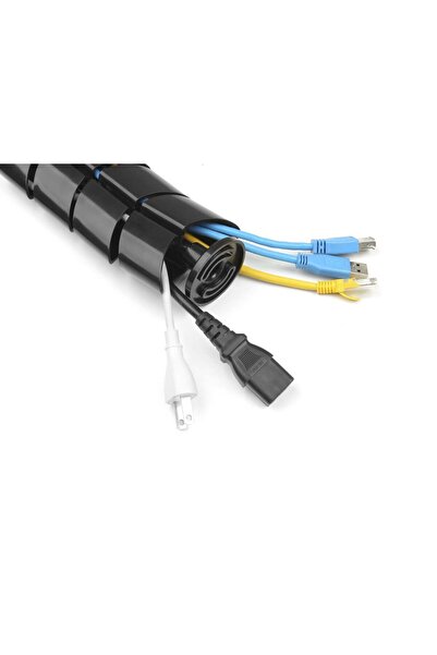 EQUIP Sistem de cabluri dublu cu montare sub birou, negru, lite Retail