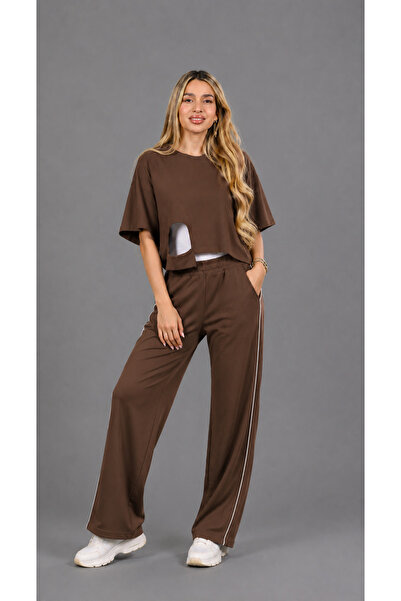 Markazzi Set de trening triplu pentru femei, cu tricou scurt, cu bretele groa...
