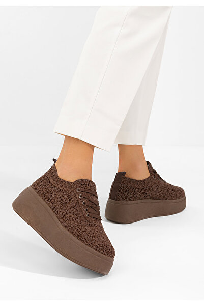 B T Shoes Sneakers cu platformă Anneira maro