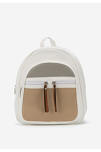 B T Shoes Rucsac dama Nassea alb