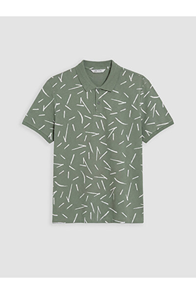 LC Waikiki RMZ GİYİM FARKİLYA Tricou bărbătesc cu guler tip Roba, brodat, din...