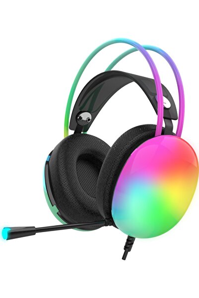 Inca Căști de gaming IGK-X8S 7.1, USB, RGB-LED, negru