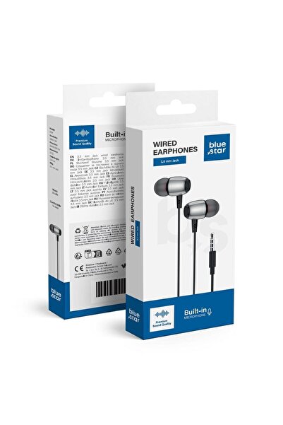 Bluestar BLUE STAR s≈Çuchawki przewodowe Jack 3,5 mm z mikrofonem M09 1,2 m c...