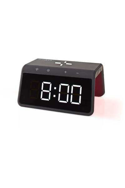 Nedis Budzik WCACQ30BK 5‚Äì15 W 2 alarme cu lumină de fundal Negru