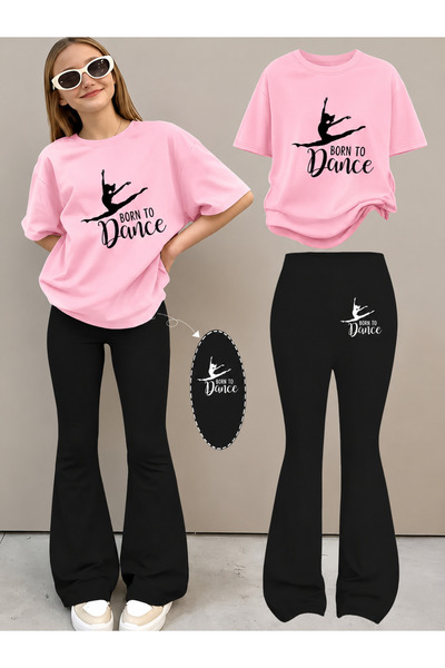 YUNAYT Set de pantaloni evazați și tricou spaniol pentru fete