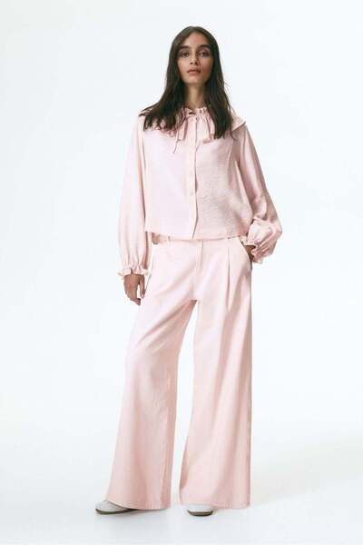 H&M Wide twill trousers