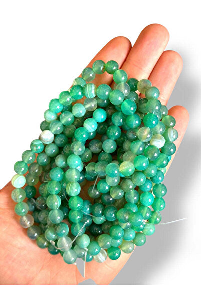 Bozhi Bead Set Agate Natural Stone 8mm - Natural Stone Beads Agate