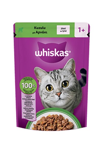 Whiskas WHİSKAS. Adult Lamb Jöle İçinde Kuzulu Yetişkin Kedi Yaş Maması 85 Gr