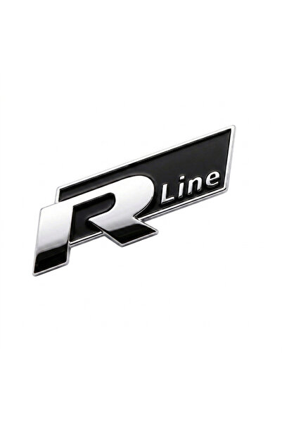 restinal R Line Panjur Logosu Vidali Metal Araba Arması Siyah Krom - Tüm Araç...