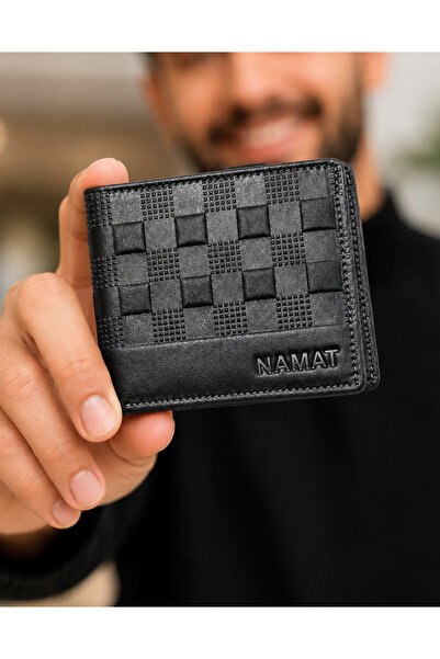 NAMAT Premium Genuine Leather Bi-fold Wallet – Stylish, Compact & Durable - C...