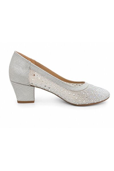 PAPUCUMUN DÜNYASI Women's Transparent Tulle Detailed Glittery Small Stone Emb...