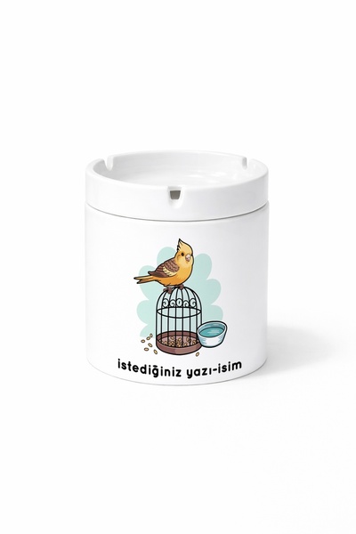 Kirbi Reklam Animal Yellow Canary Double-Sided Printed Ash Tray Ashtray Gift