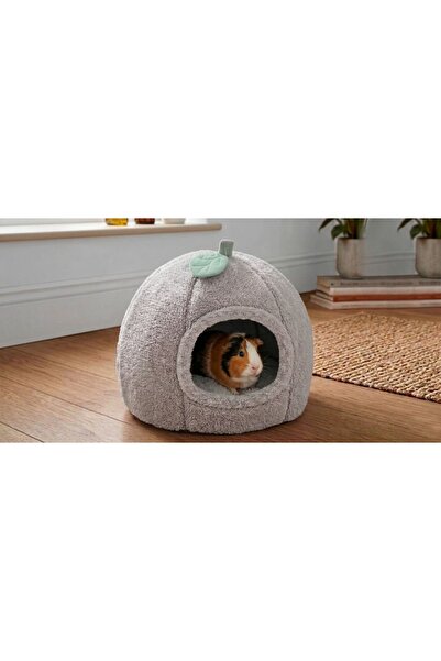 pericat petshop tavşan ginepig sincap yuvası evi 35cm peluş minderli